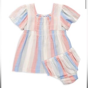 Splendid Little Girl Pastel Dress w/ Bloomers Size 18-24M